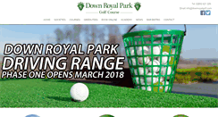 Desktop Screenshot of downroyalgolf.com