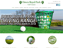 Tablet Screenshot of downroyalgolf.com